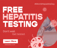 Textured Hepatitis Testing Facebook post Image Preview