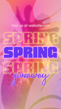 Exclusive Spring Giveaway Instagram Reel Image Preview