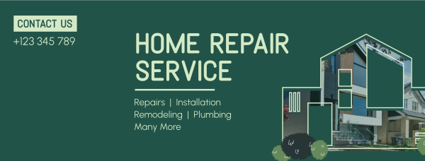 Home Repair Service Facebook Cover Design Image Preview