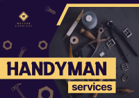 Handyman Professional Services Postcard Image Preview