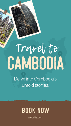 Travel to Cambodia Facebook story Image Preview