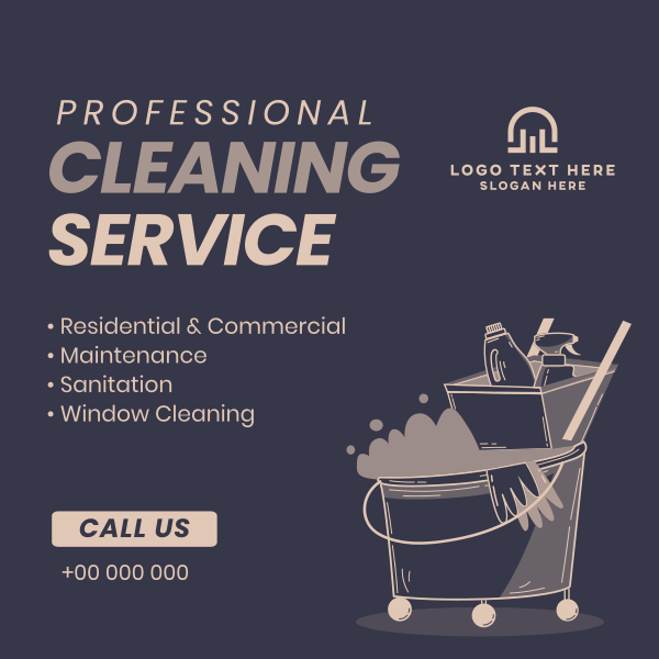 Cleaning Professionals Instagram Post Design