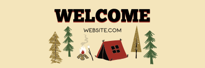 Cozy Campsite Twitter header (cover) Image Preview