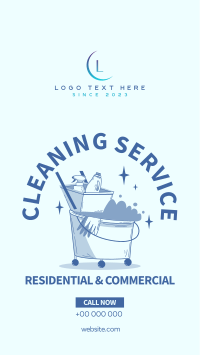 House Cleaning Professionals Facebook Story Design