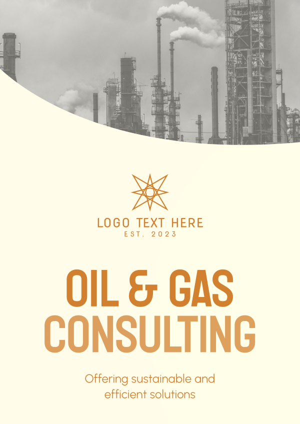 Oil and Gas Business Flyer Design