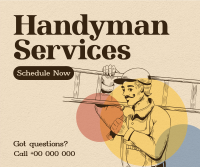 Rustic Handyman Service Facebook post Image Preview