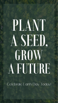 Plant Seed Grow Future Earth Instagram Story Design