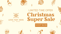 Quirky Christmas Sale Facebook Event Cover Design