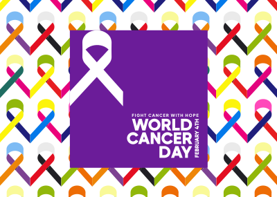 Cancer Day Ribbons Postcard Image Preview