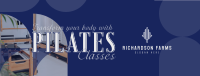 Minimalist Pilates Classes Facebook Cover Image Preview