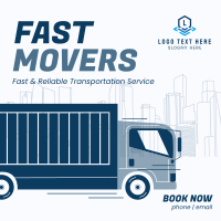 Long Truck Movers Instagram post Image Preview