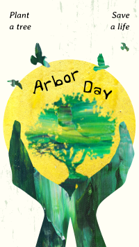 Creative Arbor Day YouTube short Image Preview