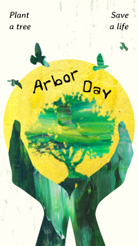 Creative Arbor Day YouTube Short Image Preview