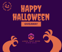 Happy Halloween Giveaway Facebook Post Design