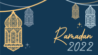 Intricate Ramadan Lamps Zoom Background Image Preview