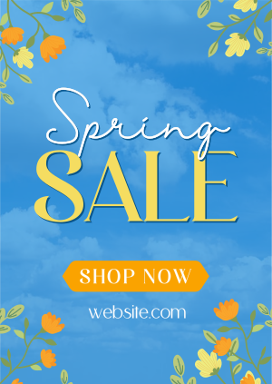 Spring Sale Flowers Poster Image Preview