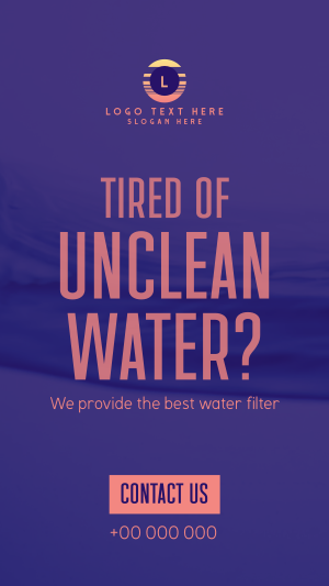 Water Filtration Instagram story Image Preview