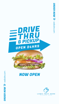 Fast Food Drive-Thru Facebook story Image Preview