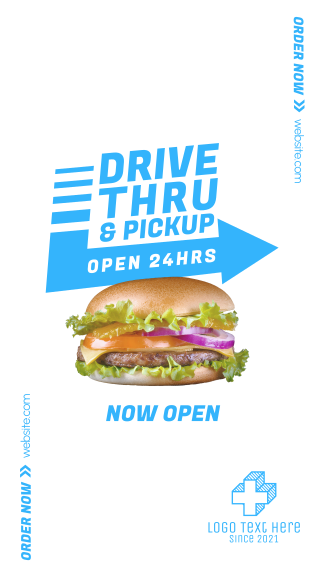 Fast Food Drive-Thru Facebook story