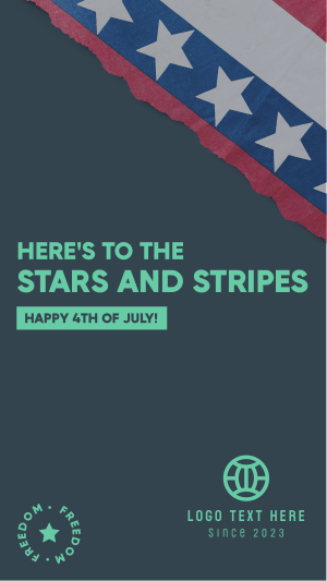 Stars and Stripes Facebook story Image Preview