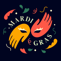 Mardi Gras Carnival Instagram Post Preview