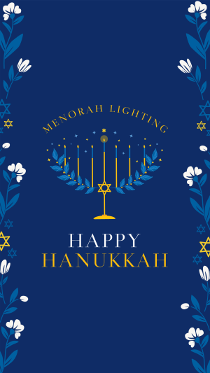 Happy Menorah  Facebook story Image Preview