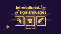 International Day of Sign Languages Animation Preview