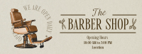 Editorial Barber Shop Facebook cover Image Preview