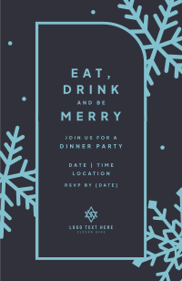 Christmas Dinner Party Invitation Image Preview