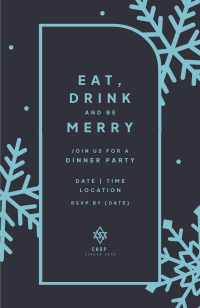 Christmas Dinner Party Invitation Image Preview