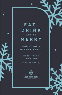 Christmas Dinner Party Invitation Preview