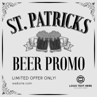 Paddy's Day Beer Promo Instagram Post Design