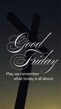 Good Friday Crucifix Greeting Instagram Reel Image Preview