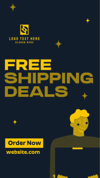 Cool Free Shipping Deals Instagram Story Design