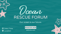 Ocean & Starfishes Facebook Event Cover Design