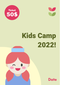 Cute Kids Camp Flyer Image Preview
