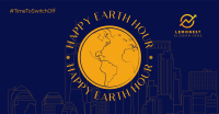 Earth Hour Lineart Facebook ad Image Preview