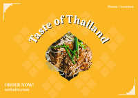 Taste of Thailand Postcard Design