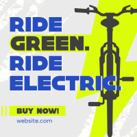 Green Ride E-bike Instagram Post Design