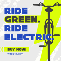 Green Ride E-bike Instagram post Image Preview