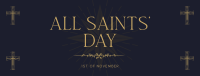 Solemn Saints' Day Facebook Cover Design