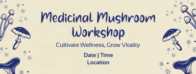 Monoline Mushroom Workshop Facebook cover Image Preview