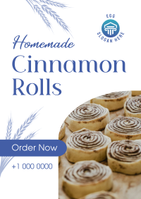 Homemade Cinnamon Rolls Poster Image Preview