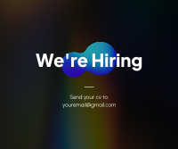 We're Hiring Holographic Facebook post Image Preview
