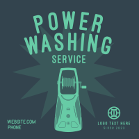 Power Washing Service Linkedin Post Design