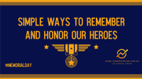 Honoring Our Heroes YouTube Video Design
