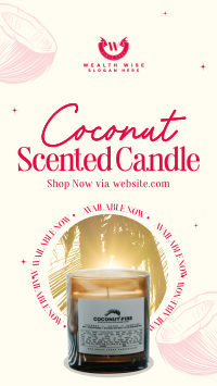 Coconut Scented Candle Facebook story Image Preview