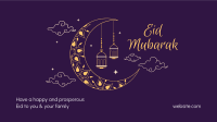 Magical Moon Eid Mubarak Facebook event cover Image Preview