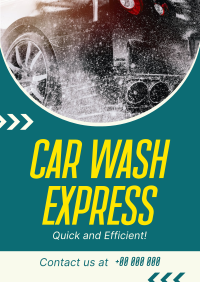 Car Wash Express Flyer Design