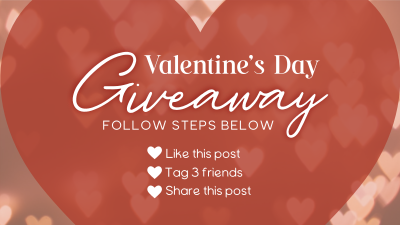 Valentine's Giveaway Facebook event cover Image Preview